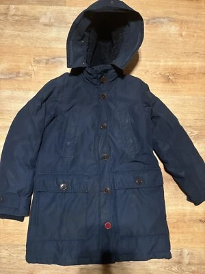 J.Crew Men's Nordic Parka Navy Blue  - Size Small Vintage Jacket Coat - Изображение 1 из 4