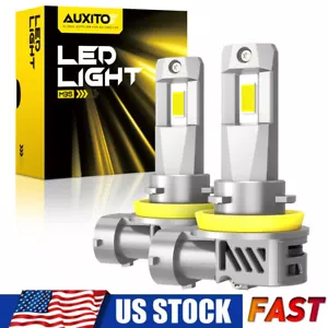 H11 H8 H9 LED Headlight Kit High Low Beam Bulb Super Bright 6500K White 40000LM - Picture 1 of 12