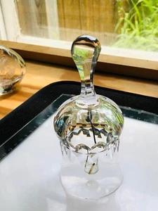 Vtg KOSTA BODA PRINCE Glass Dinner Bell SIGNED Warff Crystal #96189 5.75" READ - Picture 1 of 9