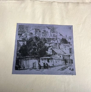 Charles Locke lithograph, Cincinnati Fourth Street, signed, Limited Edition - Picture 1 of 5