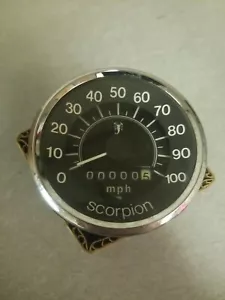 1973 Scorpion Snowmobile 100mph Speedometer Gauges - Foto 1 di 3