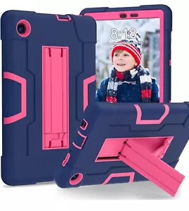 Hard Case for Samsung Galaxy Tab A9 2023 (8.7 inch), Heavy Duty Kick Stand Pink - Picture 1 of 5