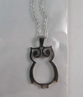 NEW Stainless Steel OWL Pendant NECKLACE on delicate chain