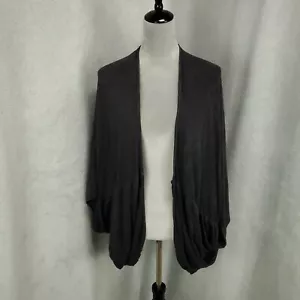 Torrid Cardigan Womens 2X 1X Black Lilghtweight Open Flowy Stretch Torrid 1 2 - Picture 1 of 10