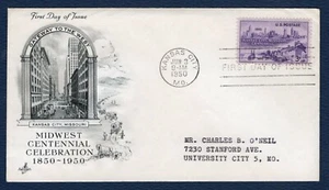 994 Midwest Centennial, ArtCraft Cachet, EC, Open Flap, typed address - Picture 1 of 3