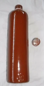 Vintage deutsche MKM Steingut Weinflasche MAX KRUGER gestempelt 0,71 Terrakotta - Bild 1 von 11