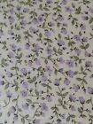 Rose Fabric by the yard, Lavender Roses, Tiny Rose Fabric, Cotton Material,
