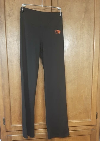 Colosseum Woman's Black Stretch Pants Size M Oregon Beavers Cover