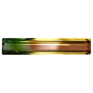 3.00 ct Octagon (22 x 4 mm) Unheated / Untreated Mozambique Bi- Tourmaline - Picture 1 of 2