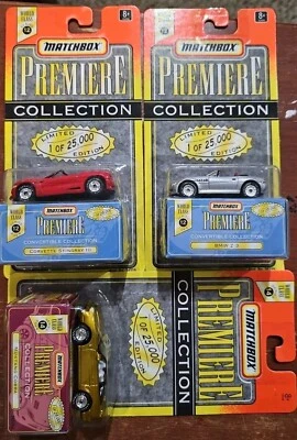 Matchbox Premiere World Class Series #12 #14 BMW Z3, Corvette, Mustang Cobra - Image 1 of 4