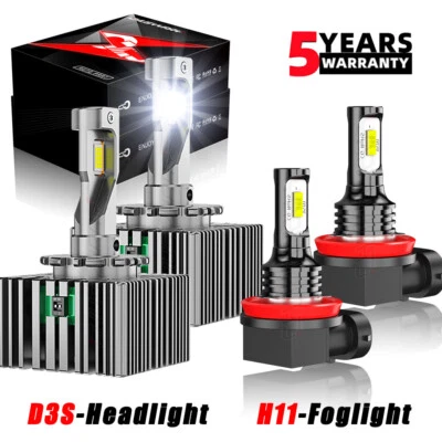 Kit de faros antiniebla D3S+H11 para Lincoln Navigator 2007 2008 2009-2017 Foto 1 de 4