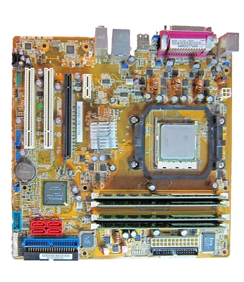 ASUS M2NBP-VM CSM Motherboard with Athlon 64 X2 4600+ 2.4Ghz CPU & 2GB-BIOS:1101 - Image 1 of 4