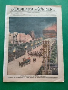 LA DOMENICA DEL CORRIERE DEL 15 MAGGIO 1938, VISITA DI HITLER A ROMA - Foto 1 di 7