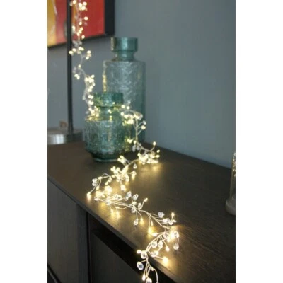 Crystal Cluster - 100 or 200 LED Indoor Light Chain - Battery or Mains Powered - Image 1 of 4