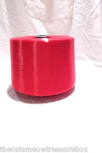 Filo Poliestere Rosso Tecnico Rosso 202 Industriale Morbido Satana Dtex Vergine Filato - Foto 1 di 5