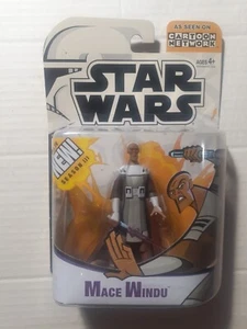 Mace Windu 3,75" Star Wars Cartoon Network The Clone Wars TCW MOC - Bild 1 von 2
