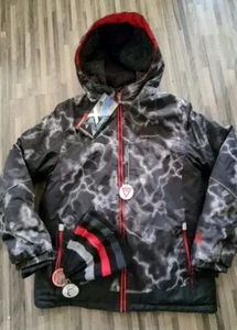 New ZeroXposure Size XXL (18/20) Winter Snowboard Coat W/Headband NWT Blk/Red - Picture 1 of 17