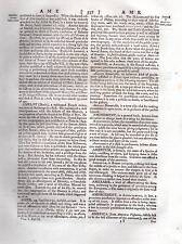 1797 Georgiano Treatise/Articolo ~ Stati Uniti America Storia War Indiani 18thC