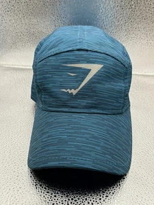 Gymshark Hat Cap Strap Back Blue Patterned Athletic New Era One Size Mens - Picture 1 of 10
