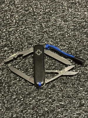 Victorinox Rambler w/Custom Black Micarta Handle Scales 58mm Swiss Army Knife - Image 1 of 4