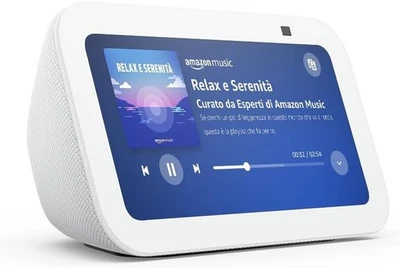 Echo Show 5 (3 GENERAZIONE) ALEXA TOUCH CONTROLLO CASA SMART BIANCO NUOVO 5 - Immagine 1 di 4