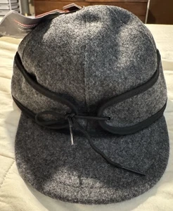 Stormy Kromer Original Kromer Cap Winter Wool Hat Ear Flap Charcoal Size 6 3/4 - Picture 1 of 6