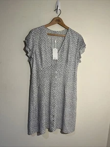 Rails L Helena Blue Garden Short Dress New - Picture 1 of 12