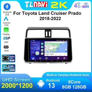 Car Radio Stereo with Free Shipping For Toyota Land Cruiser Prado 150 2018-2022 - Picture 1 of 32