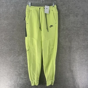 Nike Tech Fleece Slim Fit Jogger Sweatpants Barely Volt Men’s Small HV0959-736 - Picture 1 of 12