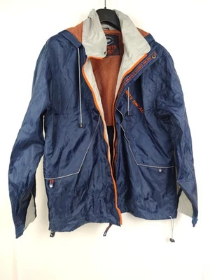NO LIMITS ROAD WINDPROOF JACKET S/M NAVY BLUE ORANGE SPORT OUTDOOR WATERPROOF - Image 1 of 4
