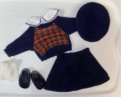 PLEASANT COMPANY American Girl Molly Meet OUTFIT Pleasant Company 帽子裙 — 第 1/4 张图片