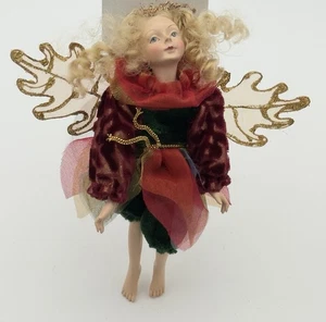 Mythische hängende Fee Pixie Figur Elfe Ornament Winward Stil Harz blond - Bild 1 von 7