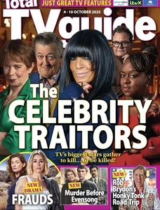 Total TV Guide Magazin (UK) - 4.-10. Oktober 2025 - Prominente Verräter - Betrug - Bild 1 von 1