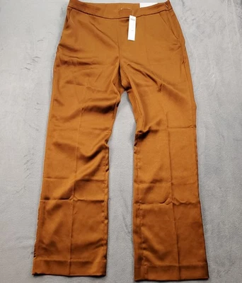 Pantalón Clásico Chicos Cintura Flexible Moderno A Medida Satén Talla 2R EE. UU. 12 Arcilla Bronceada Foto 1 de 4