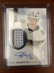2021-22 Upper Deck The Cup 197 Pavel Dorofeyev Rookie Patch Auto RPA RC 210/249 - Bild 1 von 2