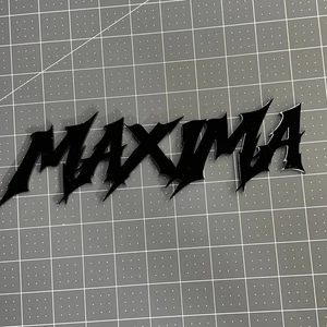 1PC MAXIMA Emblem – 3D Multicolor Acrylic Car Badge Decal Fits Nissan Maxima - Picture 1 of 18