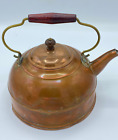 *Vintage Solid Copper Tea Pot Kettle With Lid.