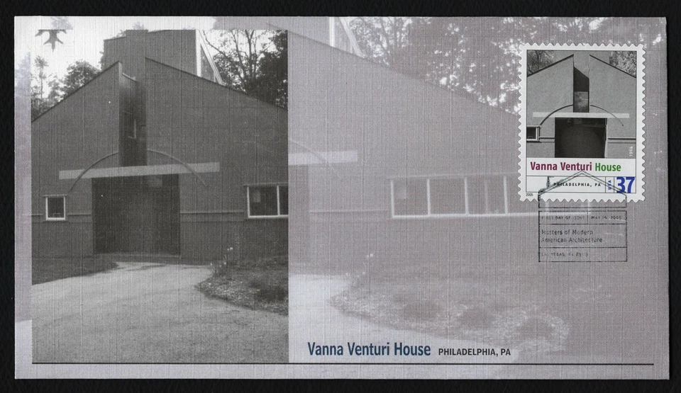 #3910c 37c Vanna Venturi House, Fleetwood FDC **ANY 5=FREE SHIPPING** - Image 1 of 1