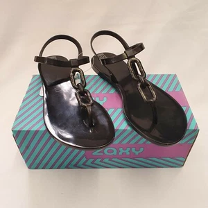 Zaxy Infinity Sandal Vegan Friendly 100% Recyclable Flip Flops Black UK Size 3 - Picture 1 of 7