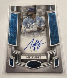 2024 Topps Tier One MJ Melendez #BOA-MJ Blue On-Card Auto Kansas City Royals /99 - Picture 1 of 4