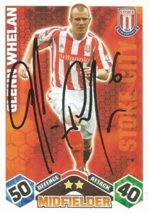 GLENN WHELAN* SIGNED STOKE 2009/2010 MATCH ATTAX TRADING CARD+COA - Picture 1 of 1