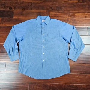 Brooks Brothers Shirt Men's 16.5 5 Blue Button Down All Cotton Classic USA - Picture 1 of 5