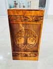 Handmade Rosewood Urn for Human Ashes - Tree of Life Wooden Box - Personalized