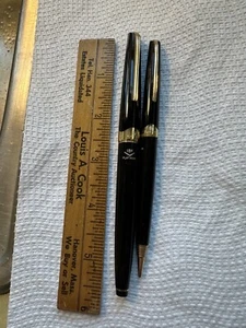 Vtg Sailor S*N Fountain Pen & Mechanical Pencil Set 18K Platinum & 18K Gold Nib - Picture 1 of 14