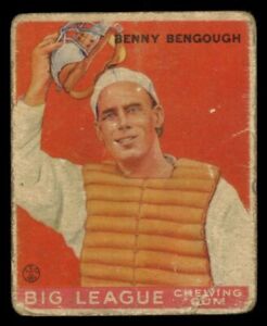 Benny Bengough RC 1933 Goudey Gum Baseball Rookie #1 St Louis Browns Vintage