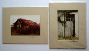 Bo Svensson 2 Signed Matted Photographic Prints, Mendocino County, California - Picture 1 of 2