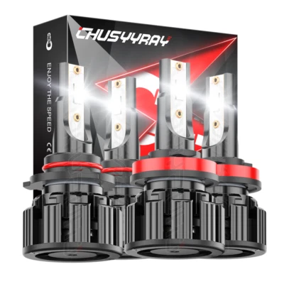 For Kenworth T370 T680 T880 Truck 2013-2022 6000K LED Headlights Bulbs High Low - Image 1 of 4