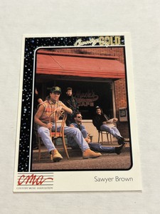 1992 STERLING CARDS CMA COUNTRY GOLD SAWYER BROWN AUTO RARE
