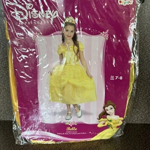 New Disguise Belle Disney Princess Beauty Beast Halloween Girls Costume Size 7-8 - Picture 1 of 4