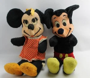 Vintage Walt Disney Mickey and Minnie Mouse Vintage 22" Plush Stuffed Character - Picture 1 of 4
